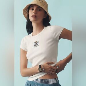 Maeve Embroidered Baby Tee